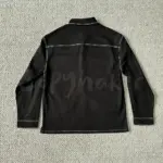 PRA 23FW 經典KF三角標 撞色 白線 口袋 襯衫夾克外套