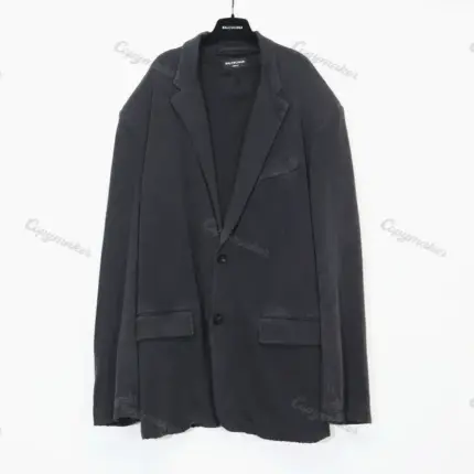 巴黎 BLC 21FW  復古水洗做舊 棉服西裝夾克外套