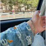 【現貨】【過驗】1V 23FW Instinct Bracelet 銀色 字母花卉 古巴手鍊手環 經典款