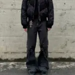 【現貨】Acne Studios 24ss 復古水洗做舊綁帶多口袋 寬鬆直筒工裝褲長褲