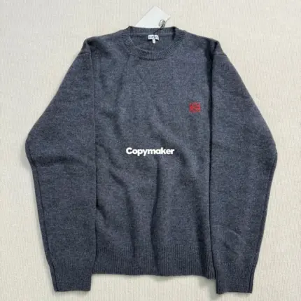 【預售】LOWE 24FW 羊毛羊絨 經典刺繡 圓領毛衣衛衣大學T長袖 針織