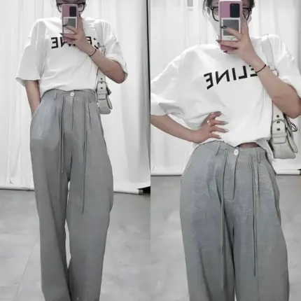 CELIN 24SS 經典 字母LOGO印花 簡約素色 短袖T恤