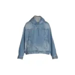 巴黎 BLC 22FW 水洗 牛仔 單寧 連帽套頭外套 夾克 衛衣 衝鋒衣 杰倫同款