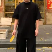 【現貨】巴黎 BLC 25SS SKIWEAR滑雪系列 3B刺繡 簡約素色 短袖T恤