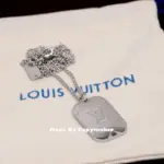 1V 20SS Monogram Logo 吊牌 鐵牌 花紋 項鍊 吊墜