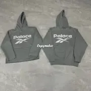 【現貨】PALACE x REBOK 24FW 聯名 正面大logo 連帽衛衣帽T帽衫 灰色