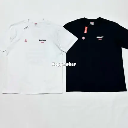【預售】Sup 24SS week16 x DUCATI 聯名徽章印花 短袖T恤 黑/白