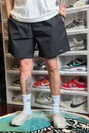 【現貨】JJJJound 24SS Camper Short 素色簡約字母logo 尼龍透氣短褲五分褲休閒短褲