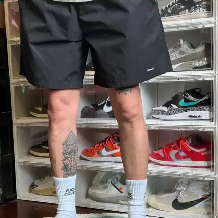 【現貨】JJJJound 24SS Camper Short 素色簡約字母logo 尼龍透氣短褲五分褲休閒短褲