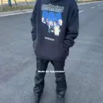 巴黎 BLC 18FW SpeedHunters 樂隊 開裂印花 帽T 連帽衛衣