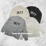 22SS FOG ESSENTIALS 1977 字母 長袖 T恤 2022 FEAR OF GOD