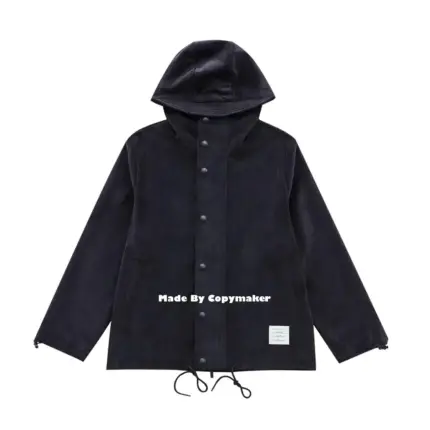 Thom Browne 22FW 燈芯絨 素色 連帽衝鋒衣 外套 夾克