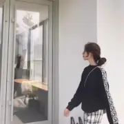 D1OR 21FW 側邊經典老花織帶拼接 圓領毛衣衛衣大學T長袖 針織