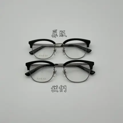 【現貨】【過驗】GUC 23SS GG0698OA 輝煌榮耀系列 黑色半框 平光眼鏡 光學眼鏡 無度數