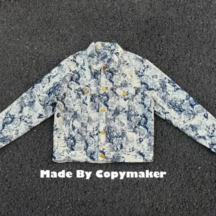 1V 22FW 植物花卉 滿版 牛仔外套 夾克