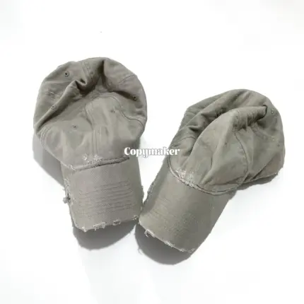 巴黎 BLC 23SS Dog Bite Baseball Cap 狗啃糜爛破壞做舊 棒球帽老帽鴨舌帽帽子