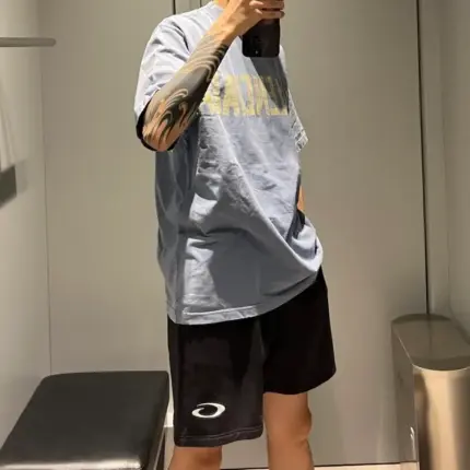 【現貨】巴黎 BLC 25SS Basketball Series 籃球系列 單環刺繡 酵素水洗棉短褲褲子