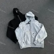 sacai x Carhartt WIP 23FW 聯名 素色 連帽外套夾克拉鍊衛衣 卡哈 薩卡