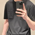 【現貨】LOWE 25SS 口袋刺繡 經典幾何logo 短袖T恤 黑色/白色