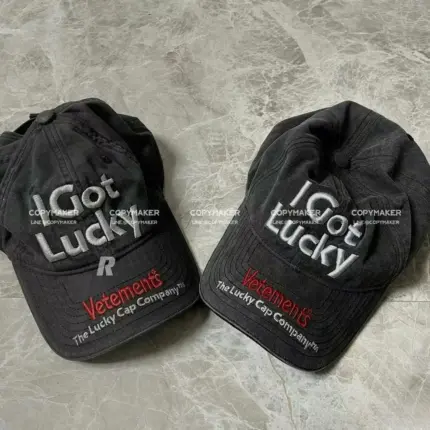 VETEMENTS 23SS I Got Lucky Cap 水洗刺繡 棒球帽 老帽 帽子