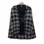 巴黎 BLC 22SS 假兩件 格紋 格子 襯衫 夾克 kanyewest同款
