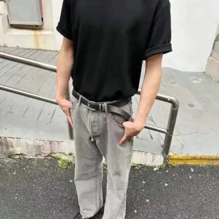 【現貨】Acne Studios 24SS 經典直筒微喇叭版型 水洗煙灰色 2021M 直筒牛仔褲長褲工裝褲