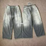 【現貨】Acne Studios 24SS Super Baggy 廓形 水洗石墨白漸層黑灰 2023M 寬鬆牛仔褲長褲工裝褲