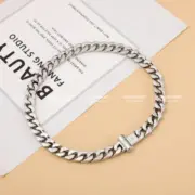 1V 20SS Necklace Chain Links 銀色 古巴項鍊 鋼項鍊 吊墜 50CM