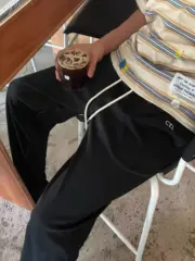 CELIN 22FW 素面純色 經典刺繡logo 直筒運動鞋長褲 基本款