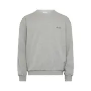 CELIN 24FW 經典字母小LOGO印花 簡約素色 圓領衛衣長袖大學T 花灰色