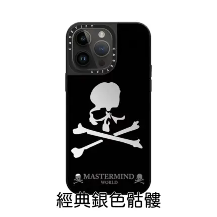 【預售】MMJ x CASET1FY 限量款 骷髏字母logo 鏡面手機殼保護殼磁吸殼 蘋果 iphone