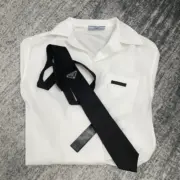 PRA 21SS Nylon Gabardine Tie 尼龍蠶絲 三角標小logo 鐵牌 正裝休閒領帶
