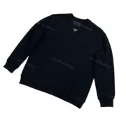 PRA 23FW 素色簡約 三角標小logo 鐵牌 大學T圓領衛衣長袖