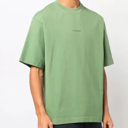 【現貨】Acne Studios 22FW 經典小logo 微標印花字母 簡約 圓領純棉短袖T恤