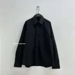 巴黎 BLC 23SS 秀款 膠帶 繃帶logo 水洗做舊 長袖襯衫 夾克