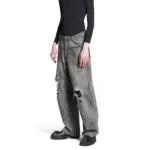 【現貨】【福利回饋】巴黎 BLC 24FW BAGGY 反轉口袋水洗破洞大破壞 丹寧牛仔褲 直筒褲