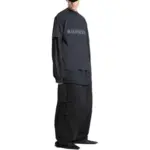 巴黎 BLC 24SS 模糊logo 噴繪 水洗做舊破壞 短袖T恤