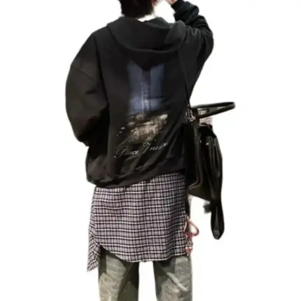 【現貨】巴黎 BLC x VOGUE 聯名 24FW 正面LOGO印花 背面燈塔 連帽外套夾克