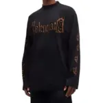 【預售】【福利回饋】巴黎 BLC 23FW Heavy Metal T-shirt 梵文泥染做舊 長袖T恤