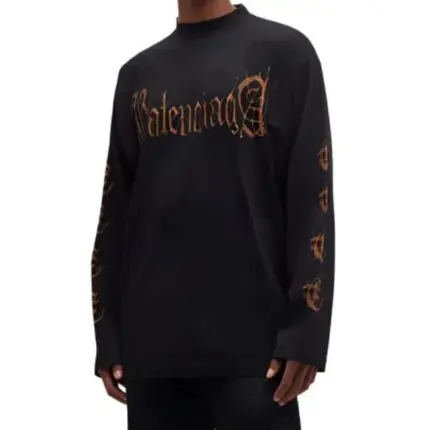 【預售】【福利回饋】巴黎 BLC 23FW Heavy Metal T-shirt 梵文泥染做舊 長袖T恤