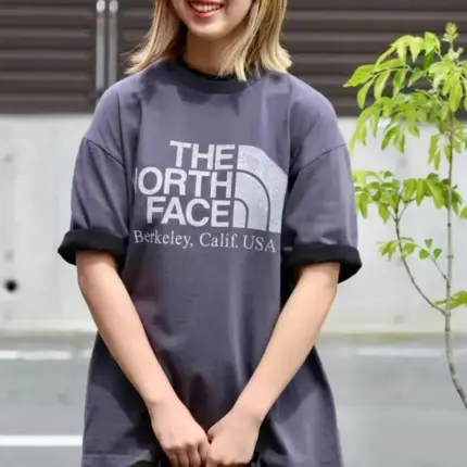 【預售】TNF 24SS Purple Label Logo Tee 北臉日製紫標 雙層領撞色 印花短袖T恤