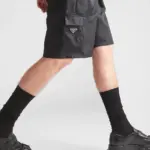 【現貨】PRA 24SS Re-Nylon Shorts 再生尼龍 口袋 三角標 百慕大短褲休閒褲工裝褲尼龍短褲