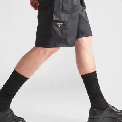 【現貨】PRA 24SS Re-Nylon Shorts 再生尼龍 口袋 三角標 百慕大短褲休閒褲工裝褲尼龍短褲