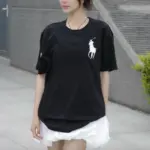 【現貨】【福利回饋免運】Ra1ph Lauren Polo 大馬刺繡 簡約素色 短袖T恤 黑色 合身版型