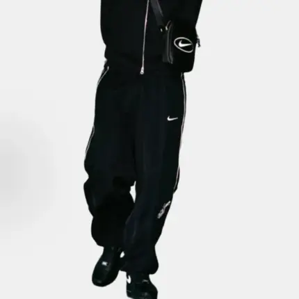 【預售】Sup x NK SS25 聯名 大勾勾鉤子 長褲休閒褲棉褲衛褲 黑色/灰色