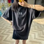 巴黎 BLC x UA 聯名 25SS 秀款 刺繡logo 簡約素色 短袖T恤 安德瑪