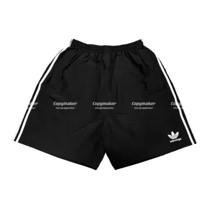 巴黎 BLC x AD 聯名 23SS 條紋復古 經典刺繡 運動短褲 休閒褲