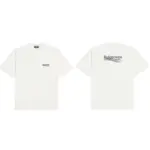 巴黎 BLC 22SS Political Campaign 可樂刺繡 波浪 短袖T恤 石灰白