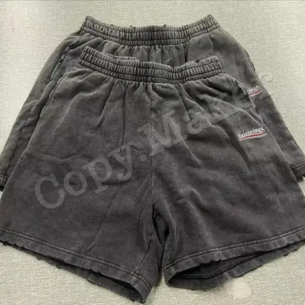 巴黎 BLC 22SS 水洗破壞 刺繡 可樂 短褲 棉褲 運動褲 休閒褲 炒雪花水洗