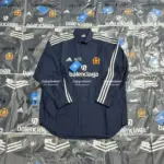 巴黎 BLC x AD 聯名 23SS 秀款 條紋復古 經典刺繡 曼聯  長袖襯衫 夾克外套